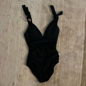 Black one piece Ellen Tracy bathing suit